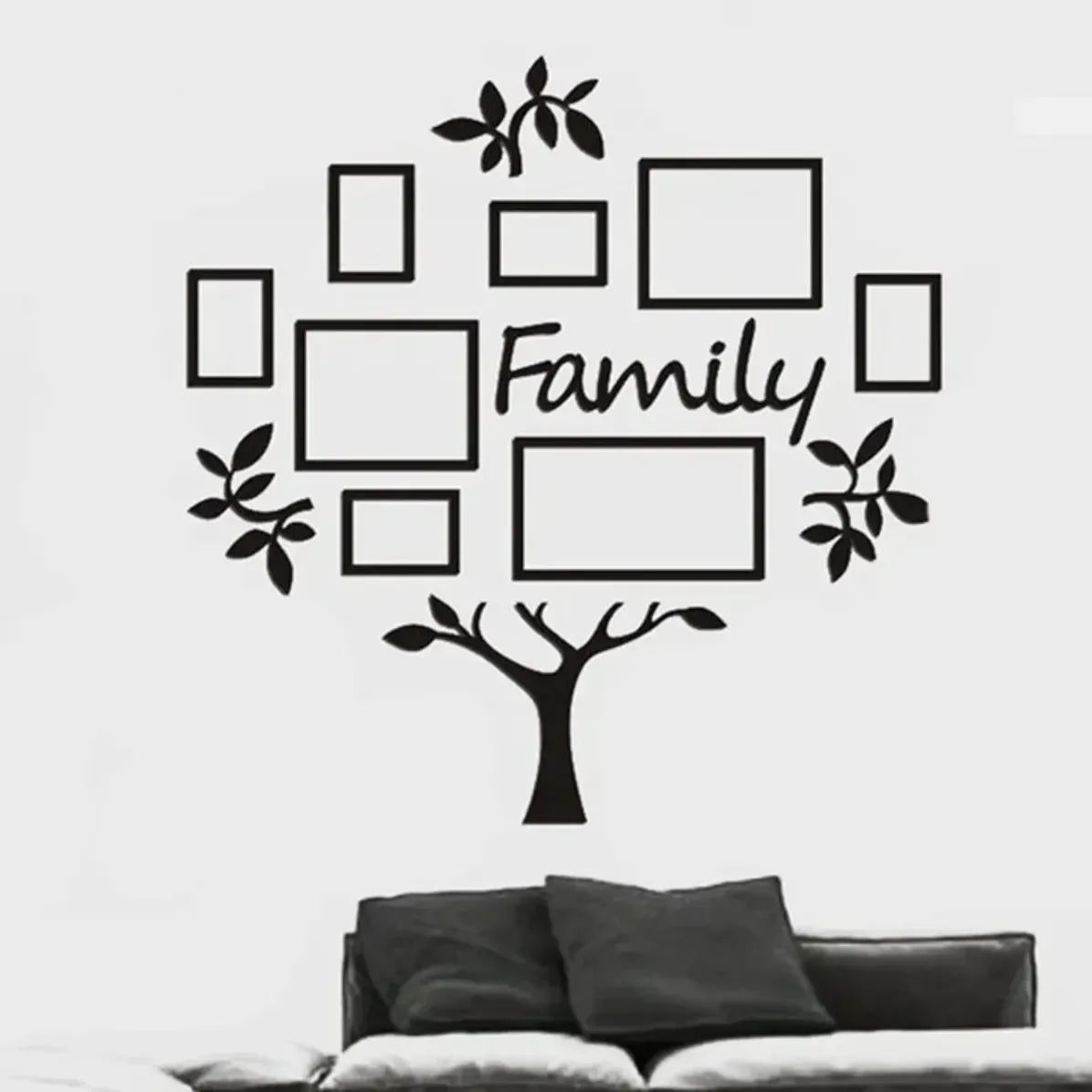 3D Stereoscopic Acrylic Family Tree Wall Sticker for Living Room and Bedroom Decor