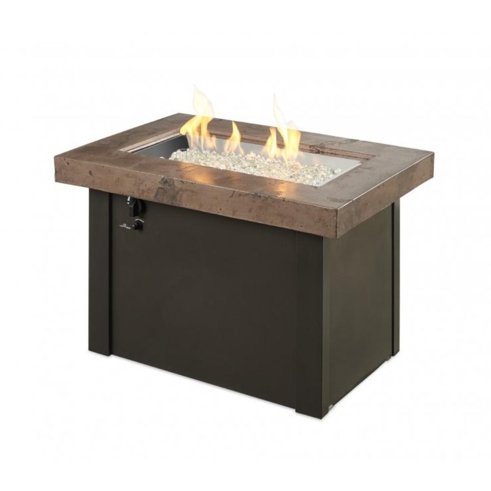 Outdoor GreatRoom Company Providence Rectangular Gas Fire Pit Table
