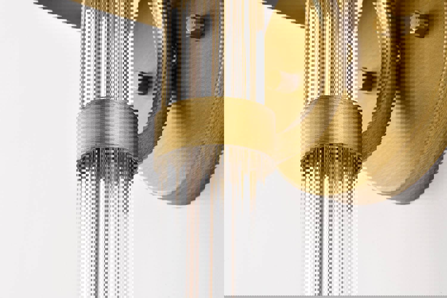 SATCO/NUVO Teagon 1 Light Wall Sconce in Natural Brass Finish with Metal Shade (60-7757)