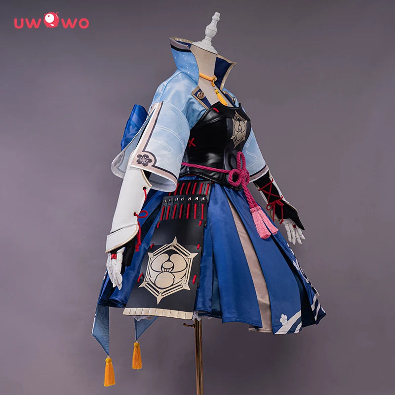 UWOWO Ayaka Cosplay Game Genshin Impact Kamisato Ayaka Dress Costume Anime Halloween Carnival Outfit