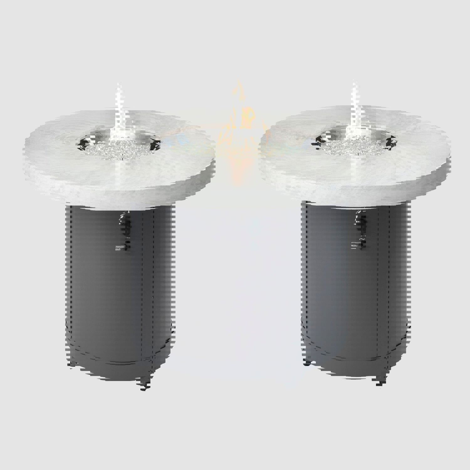 Beacon Round Gas Fire Pit Table