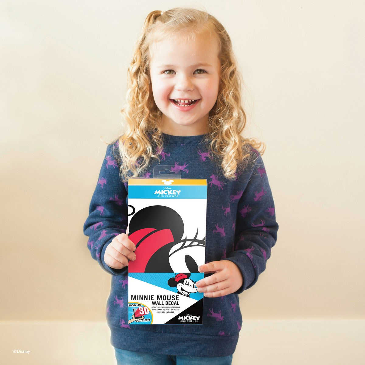 Classic Minnie Mouse Interactive Wall Decal with Augmented Reality