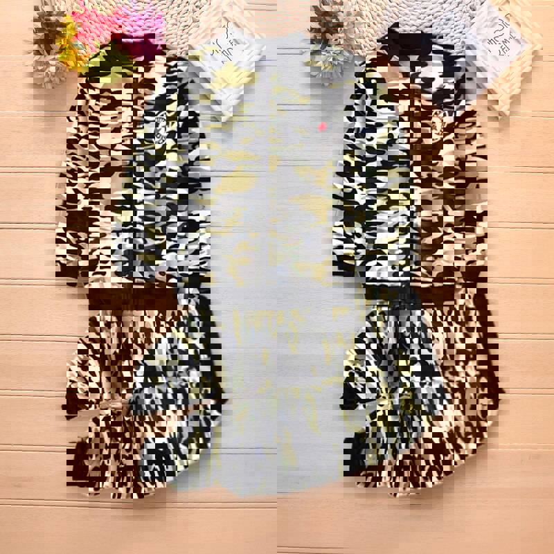 IENENS Winter Boys Girls Warm Military Camouflage Hooded Coat & Pants Set