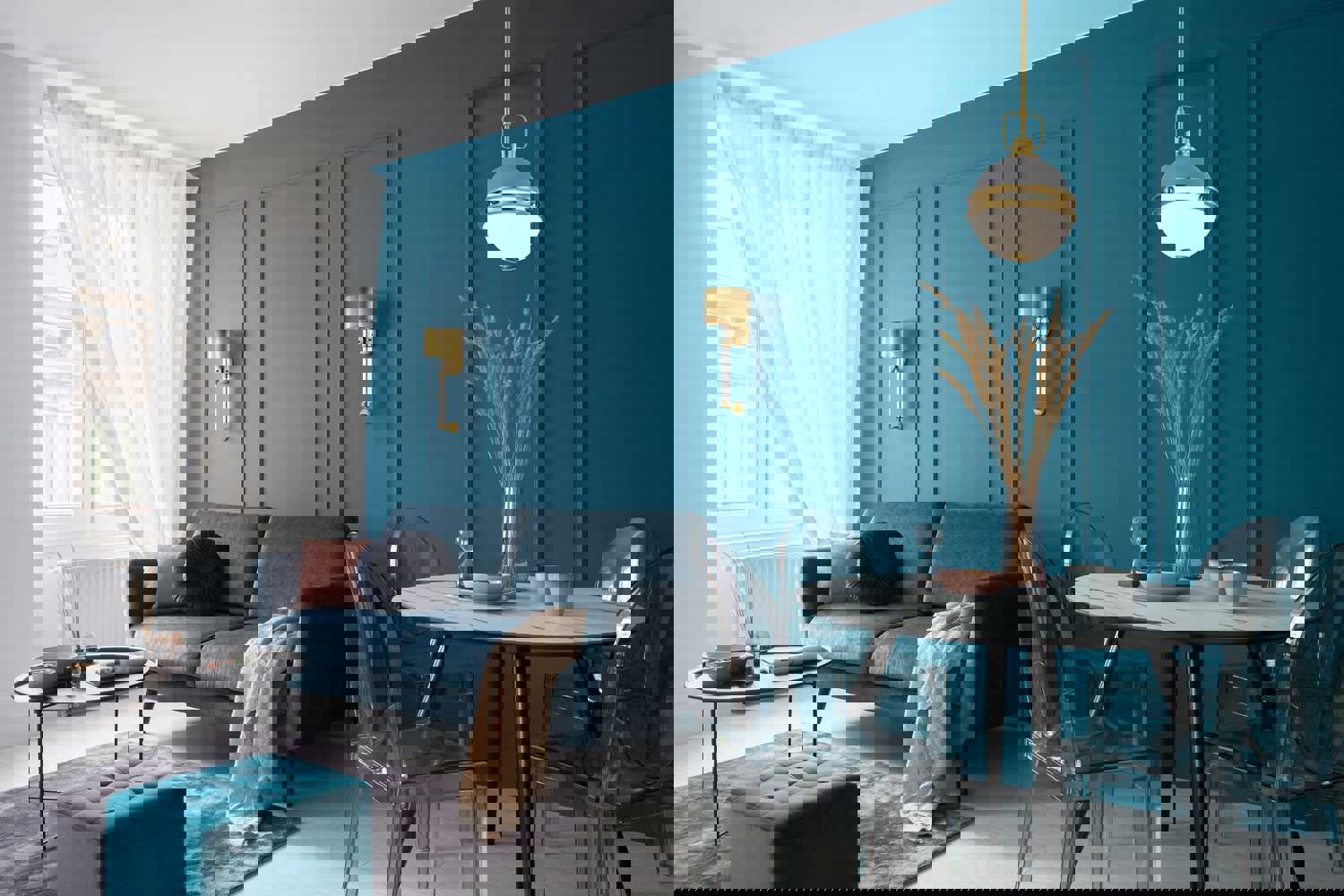 SATCO/NUVO Teagon 1 Light Wall Sconce in Natural Brass Finish with Metal Shade (60-7757)