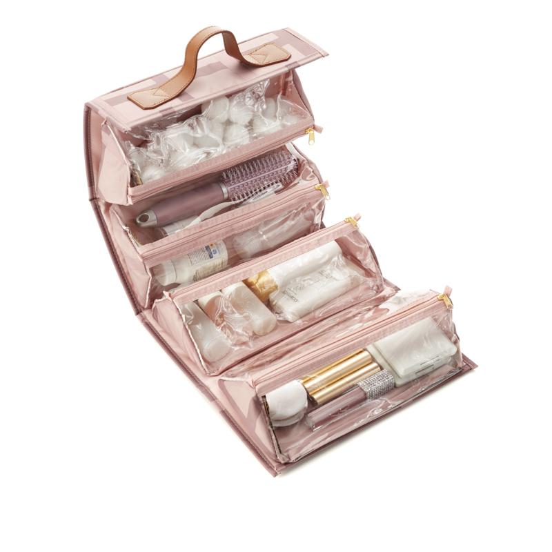 JOY Luxe Plaid Nylon & Leather Large Better Beauty Case