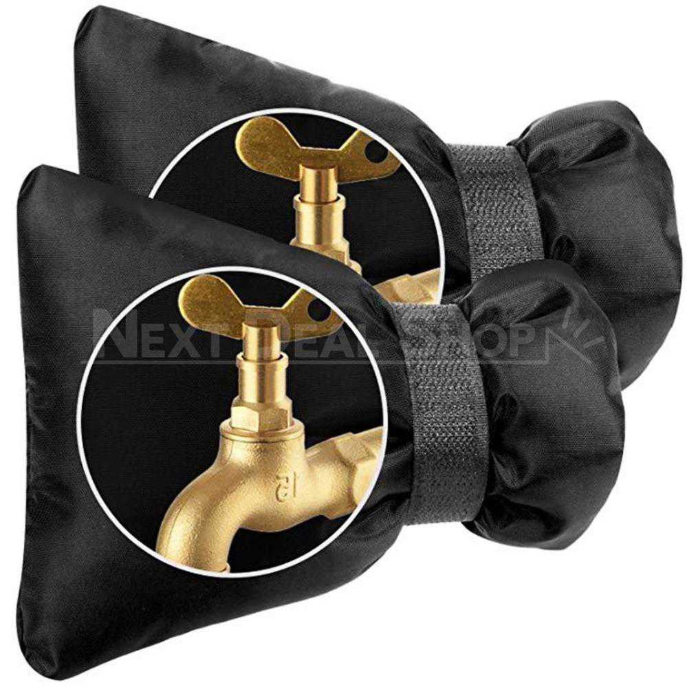 Outdoor Water Faucet Cover for Winter - Insulated Protection Against Freezing