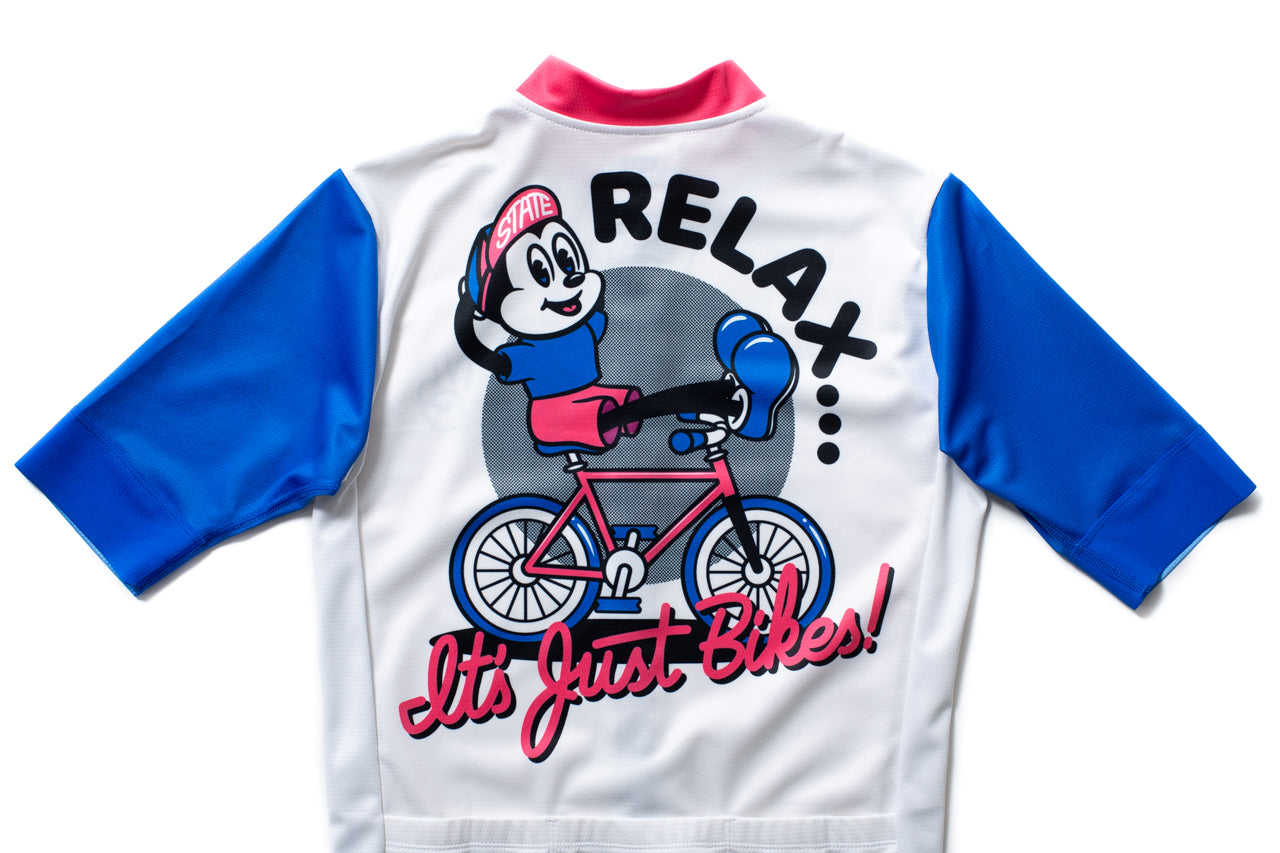 State Bicycle Co. - Relax Jersey - Sustainable Clothing Collection (White)