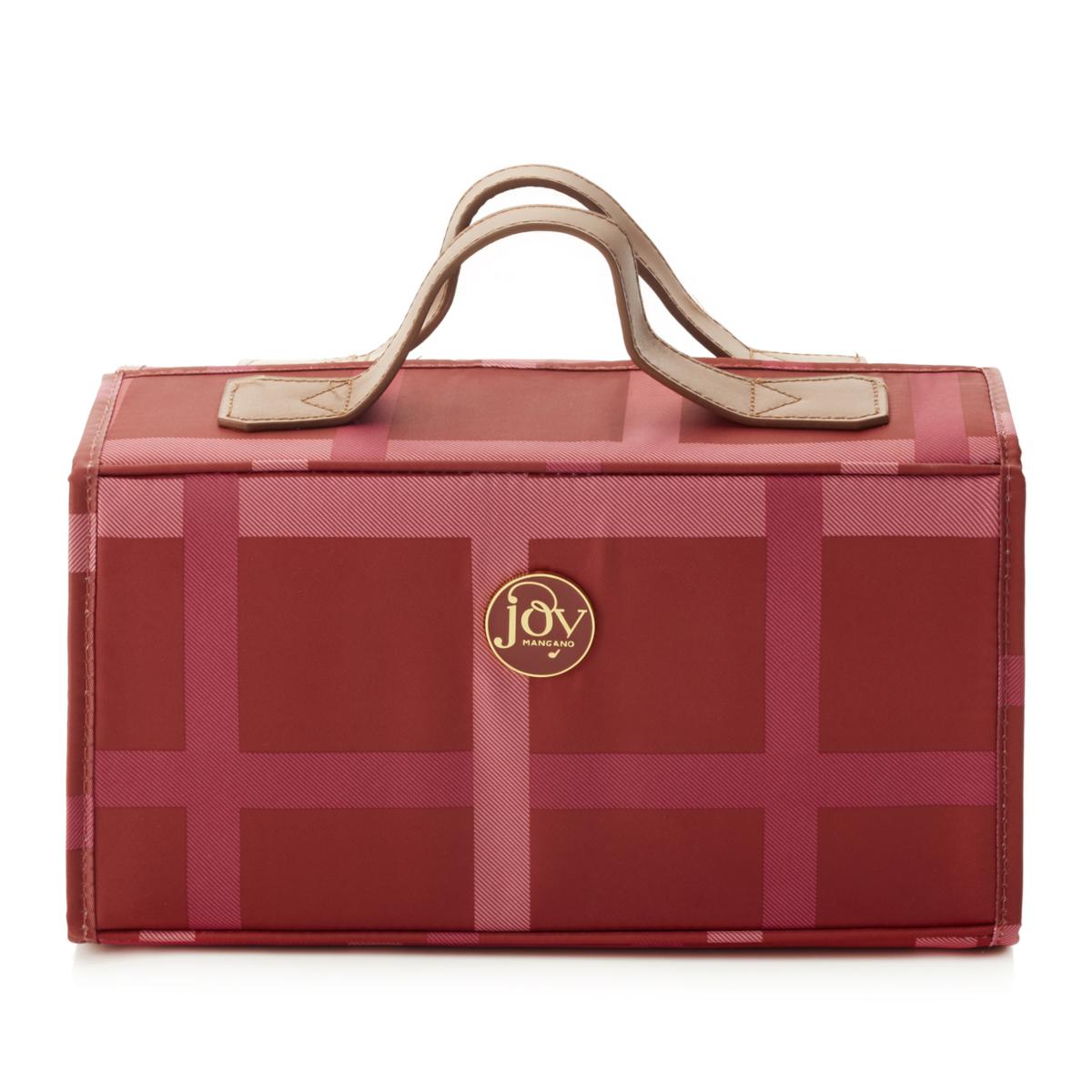JOY Luxe Plaid Nylon & Leather Large Better Beauty Case