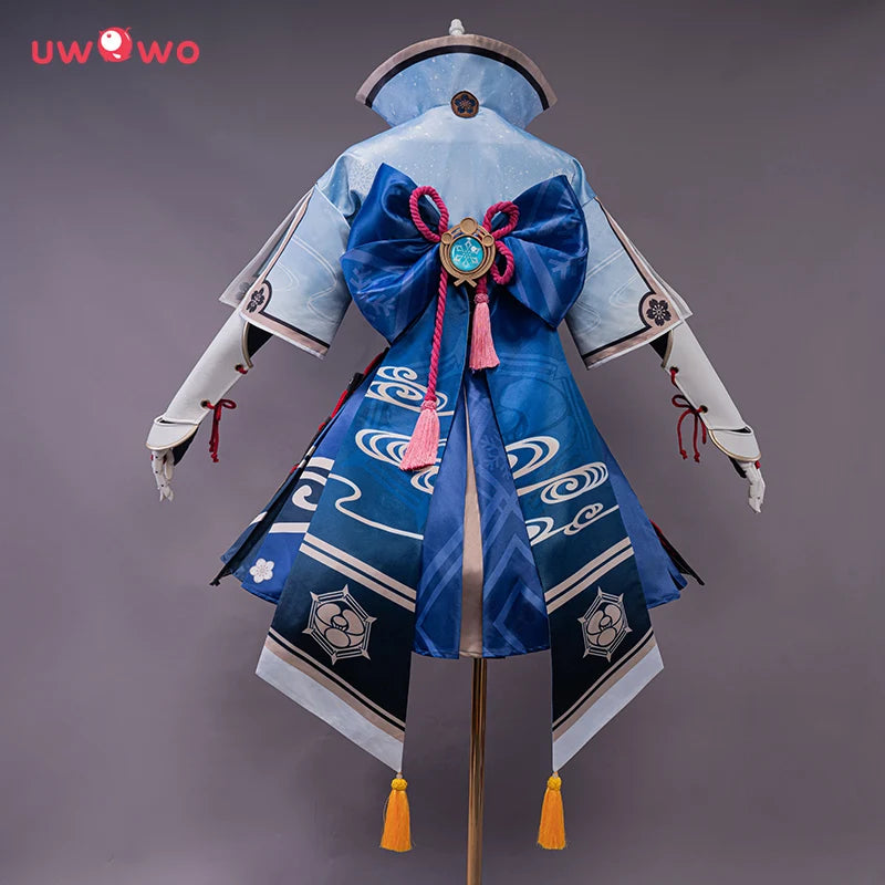 UWOWO Ayaka Cosplay Game Genshin Impact Kamisato Ayaka Dress Costume Anime Halloween Carnival Outfit
