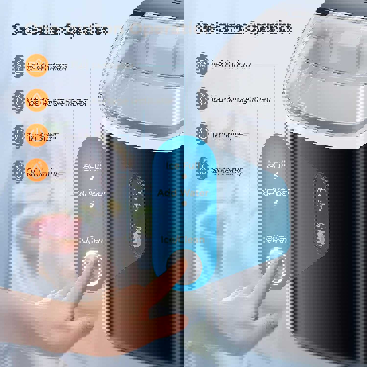 AGLUCKY Nugget Ice Maker Countertop, 35Lbs/24H, Self-Cleaning, Portable Pellet Ice Machine for Home/Kitchen/Office
