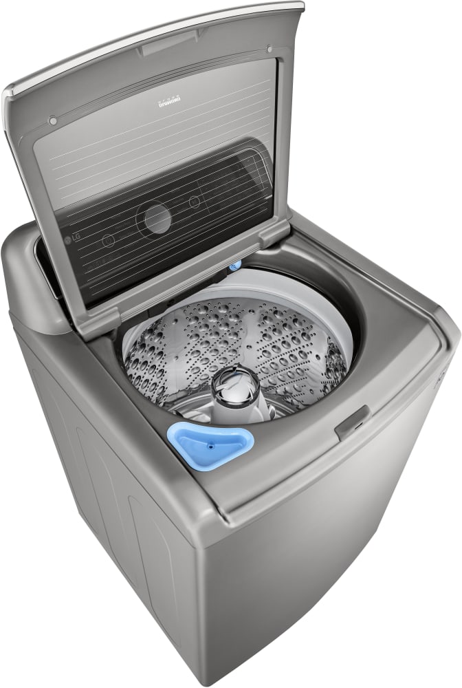 LG 27 in. 4.8 cu. ft. Mega Capacity Top Load Washer with SmartThinQ Technology and 7.3 Cu.Ft. Gas Dryer