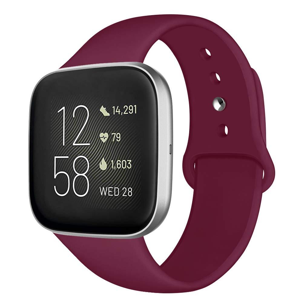 Kmasic Sport Band for Fitbit Versa/Versa 2/Versa Lite - Soft Silicone Strap Replacement