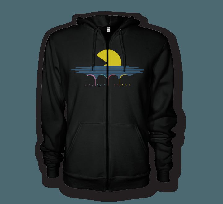 Pacman Sunset Hoodie