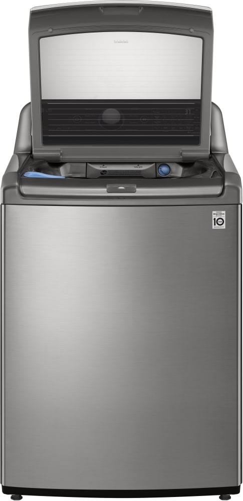 LG 27 in. 4.8 cu. ft. Mega Capacity Top Load Washer with SmartThinQ Technology and 7.3 Cu.Ft. Gas Dryer