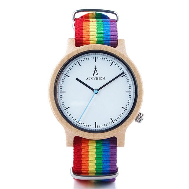 Pride Rainbow Wooden Watch (Buy 1 Get 1 Free)
