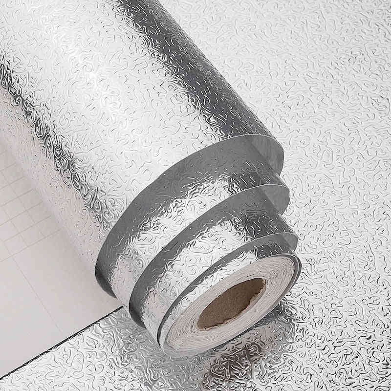 40x100/200cm Thick Waterproof Kitchen Aluminum Foil Self-adhesive Drawer Pad