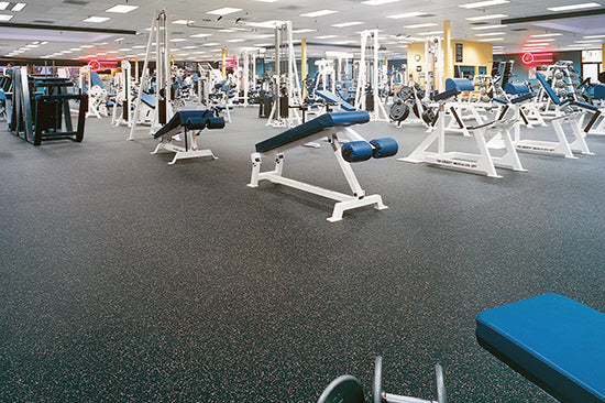 Amorim Rubber Sports Tile - Black - 36x36 - Durable & Non-Skid Flooring