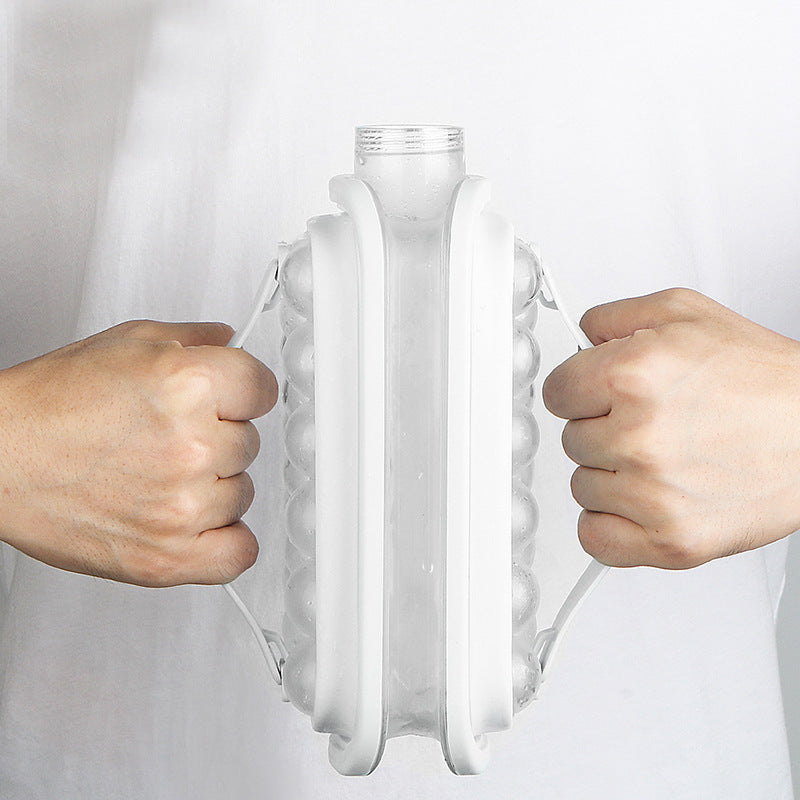 Vacane Ice Kettle Ice Ball Maker 2-In-1 Cold Water Bottle with Ice Cube Mold