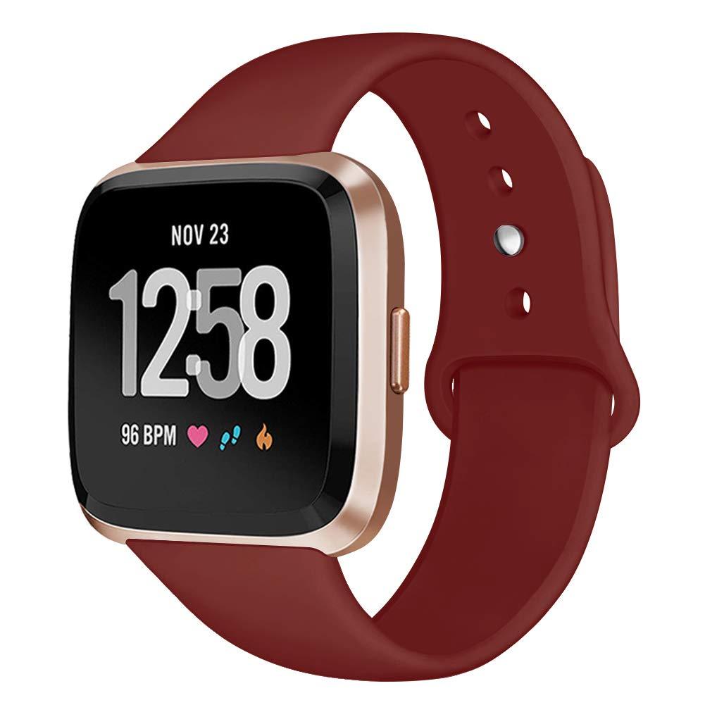 Kmasic Sport Band for Fitbit Versa/Versa 2/Versa Lite - Soft Silicone Strap Replacement