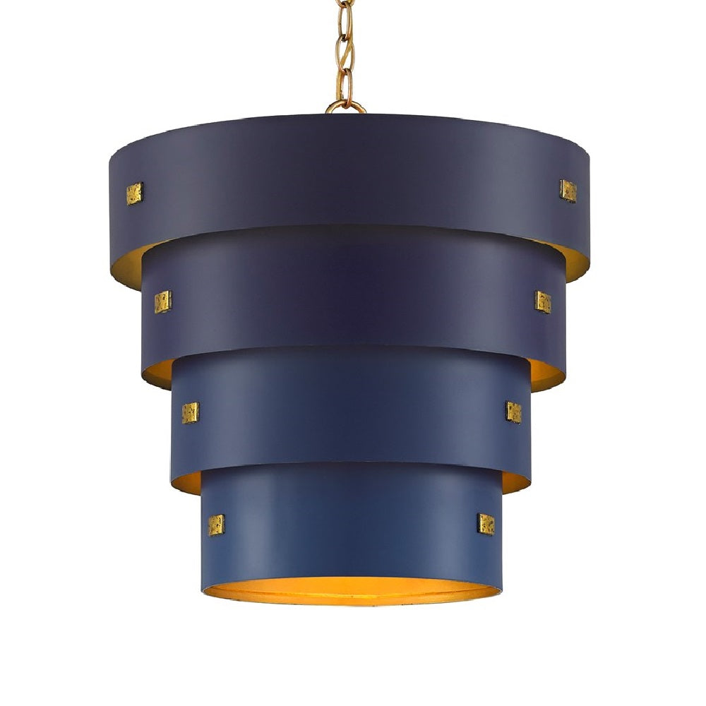 Graduation Blue Pendant with Adjustable Height