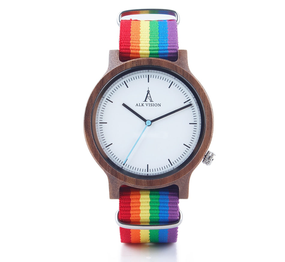 Pride Rainbow Wooden Watch (Buy 1 Get 1 Free)