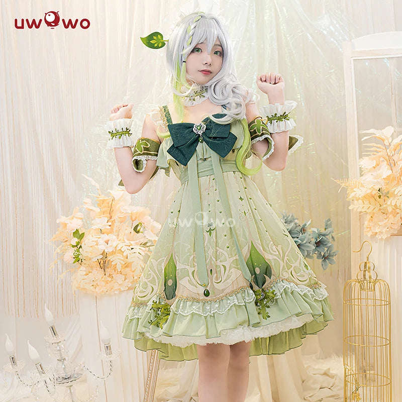 UWOWO Nahida Cosplay Maid Dress - Genshin Impact Fanart Costume