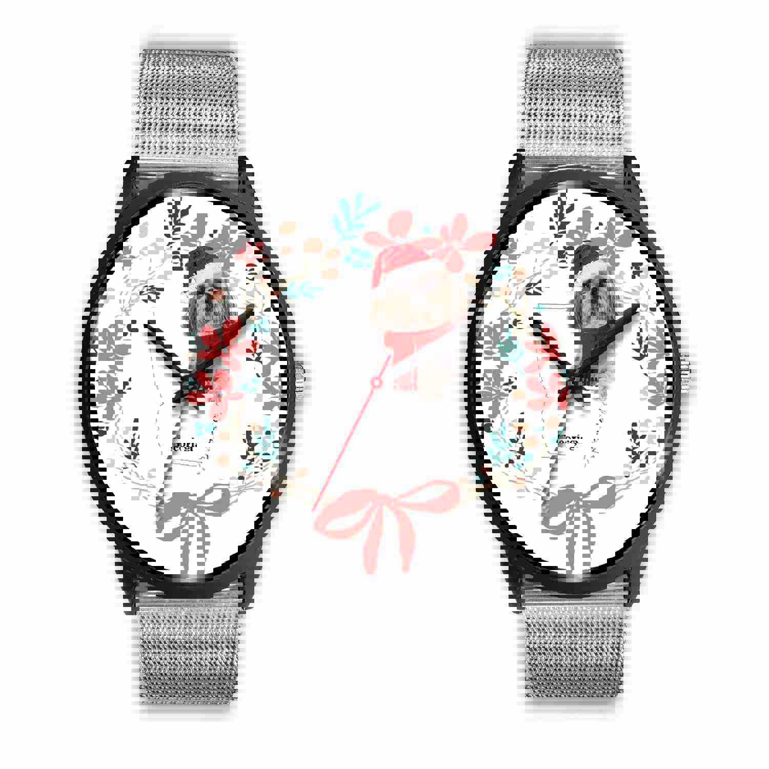 Shih Tzu Georgia Christmas Special Wrist Watch