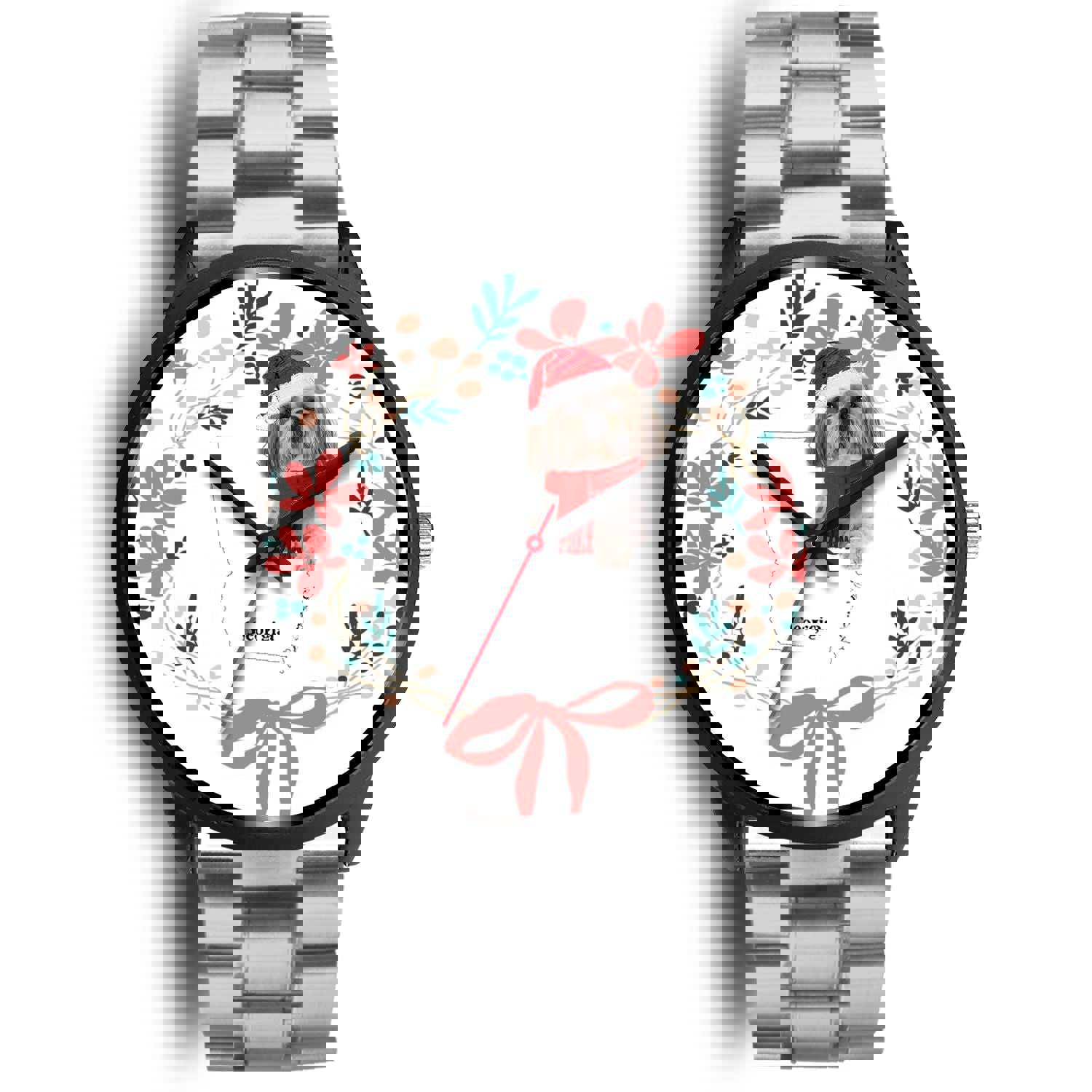 Shih Tzu Georgia Christmas Special Wrist Watch