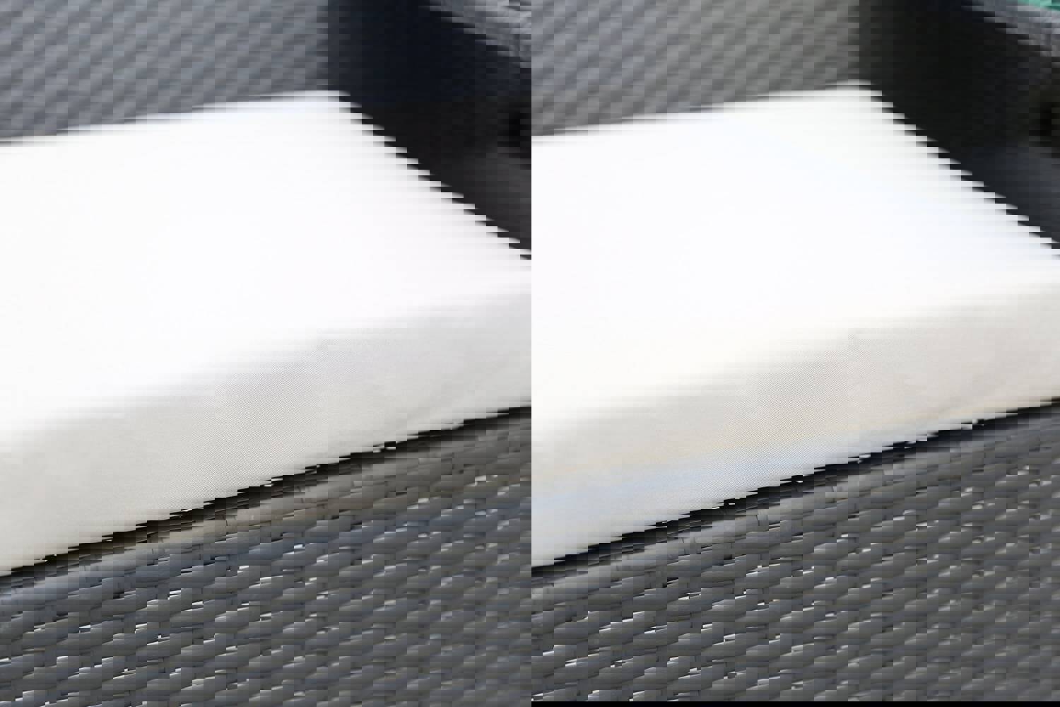 Patio Loveseat Furniture Set, Rattan Wicker Outdoor Set with Removable Cushions and Tempered Glass Table (Dark Brown)