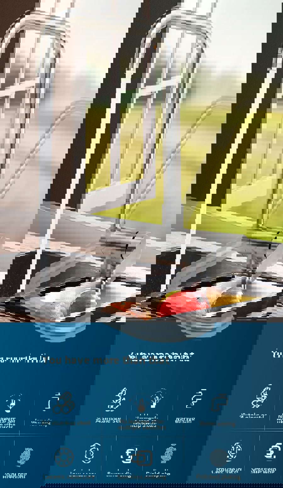 MIRODEMI® Black/Gold/Brushed Nickel Kitchen Rotating Faucet Mixer Single Handle