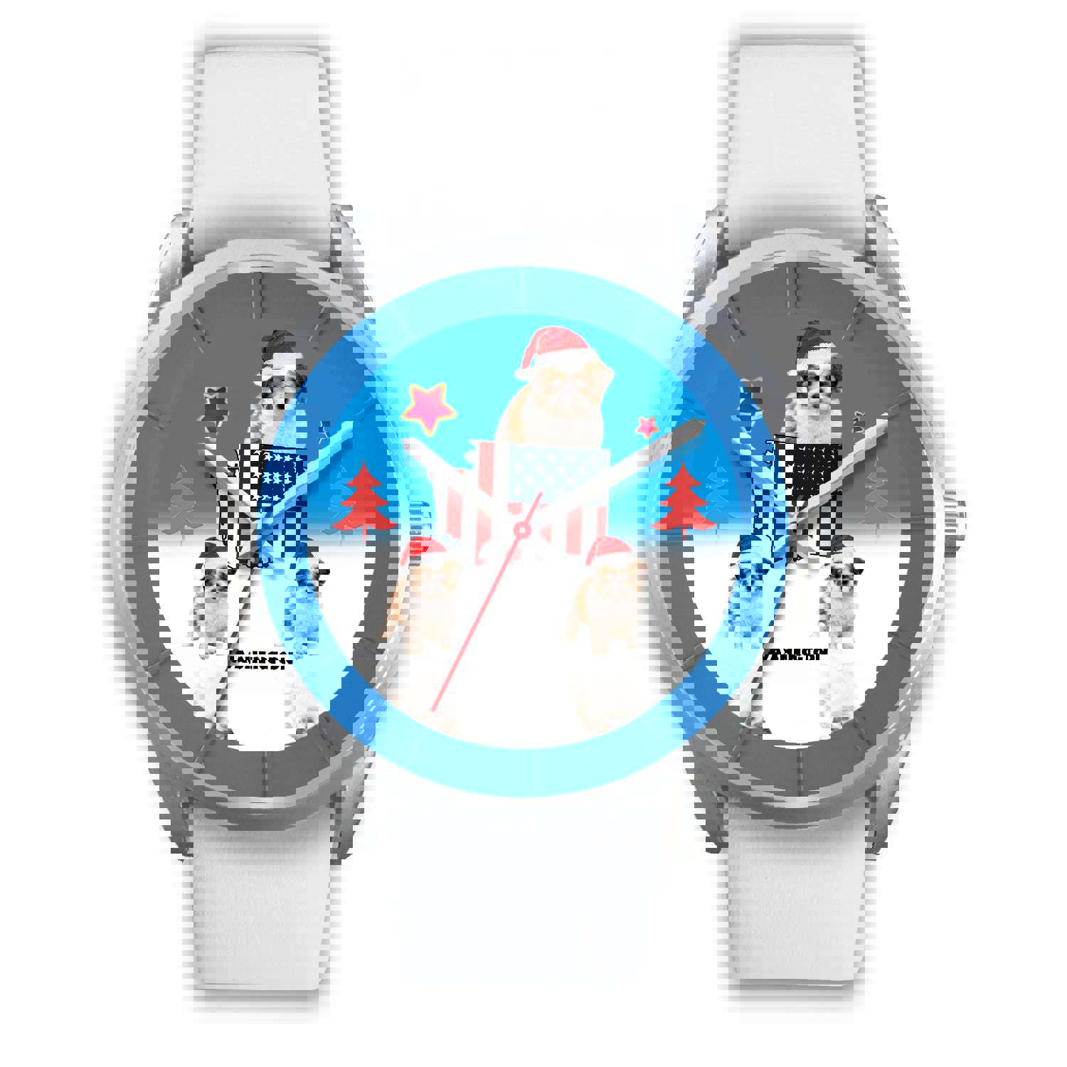 Shih Poo Dog Washington Christmas Special Wrist Watch - Stylish Unisex Timepiece