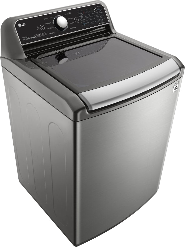 LG 27 in. 4.8 cu. ft. Mega Capacity Top Load Washer with SmartThinQ Technology and 7.3 Cu.Ft. Gas Dryer