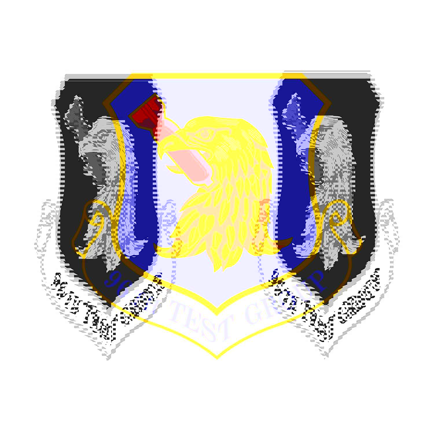 96th Test Group Squadron - Patch Vinyl Decal - Multiple Sizes Available