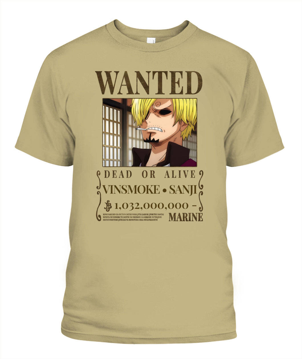 Sanji Wanted Custom Graphic Apparel - Unisex Classic Fit T-Shirt