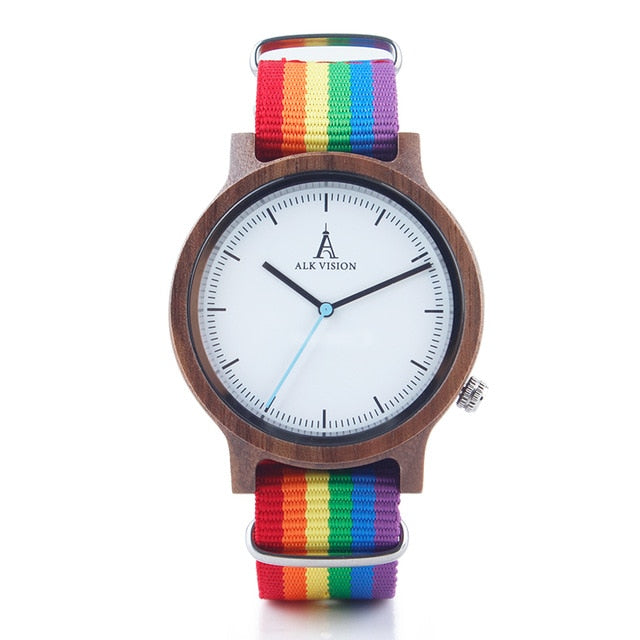 Pride Rainbow Wooden Watch (Buy 1 Get 1 Free)