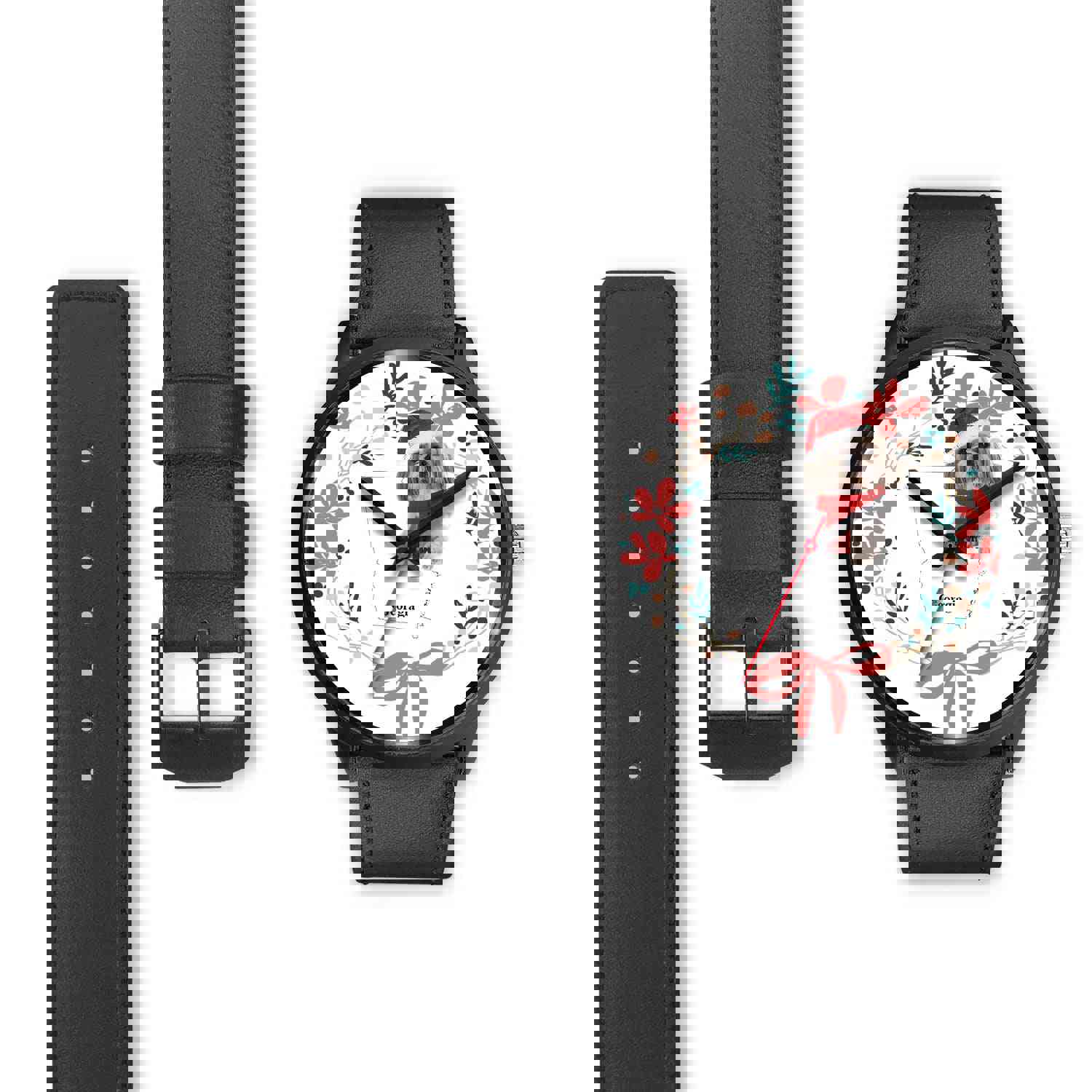 Shih Tzu Georgia Christmas Special Wrist Watch