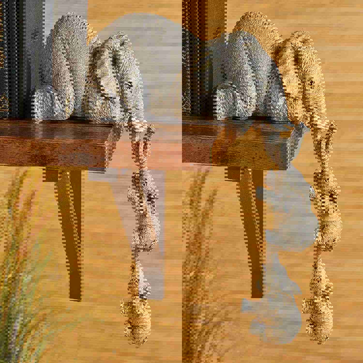 3pcs/set Adorable Elephant Hanging Decor - Resin Crafts for Home and Room Decor