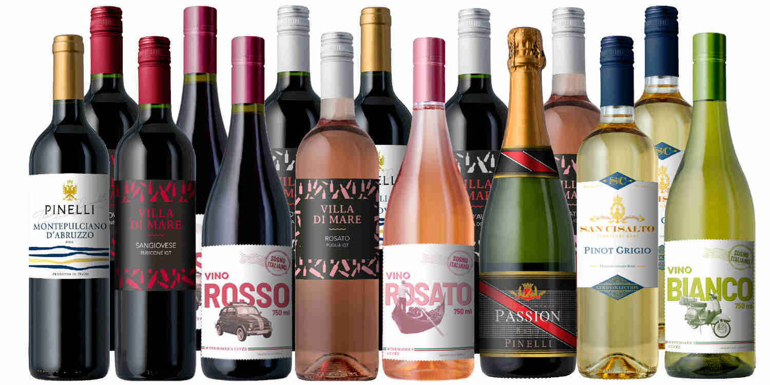 Edgewood Italian Wines 15-Pack - Premium Selection Just $109.95