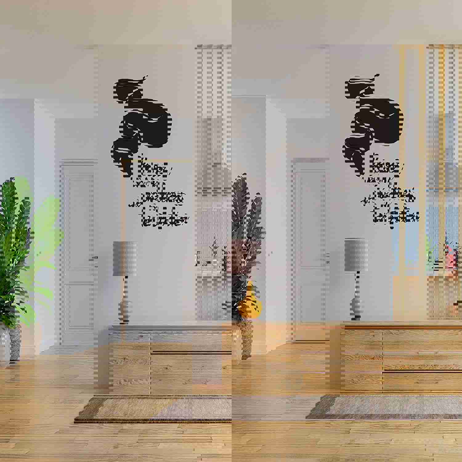 Animal Life Quote Vinyl Wall Sticker Decal - Weakness Snake Snakes Motivation Quote