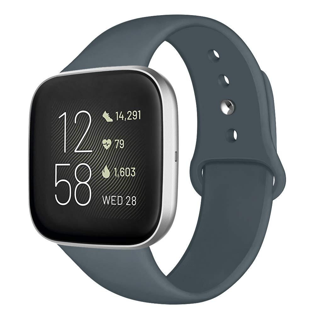 Kmasic Sport Band for Fitbit Versa/Versa 2/Versa Lite - Soft Silicone Strap Replacement