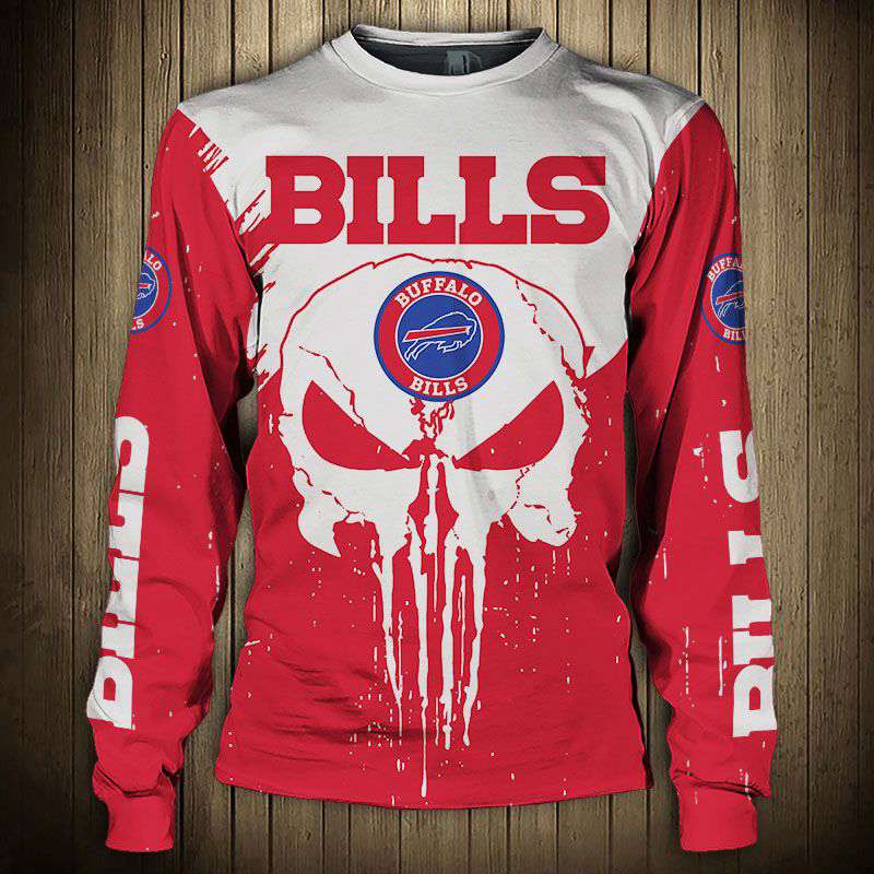 Men’s Buffalo Bills Sweatshirt Punisher - Unique Style with Team Logo