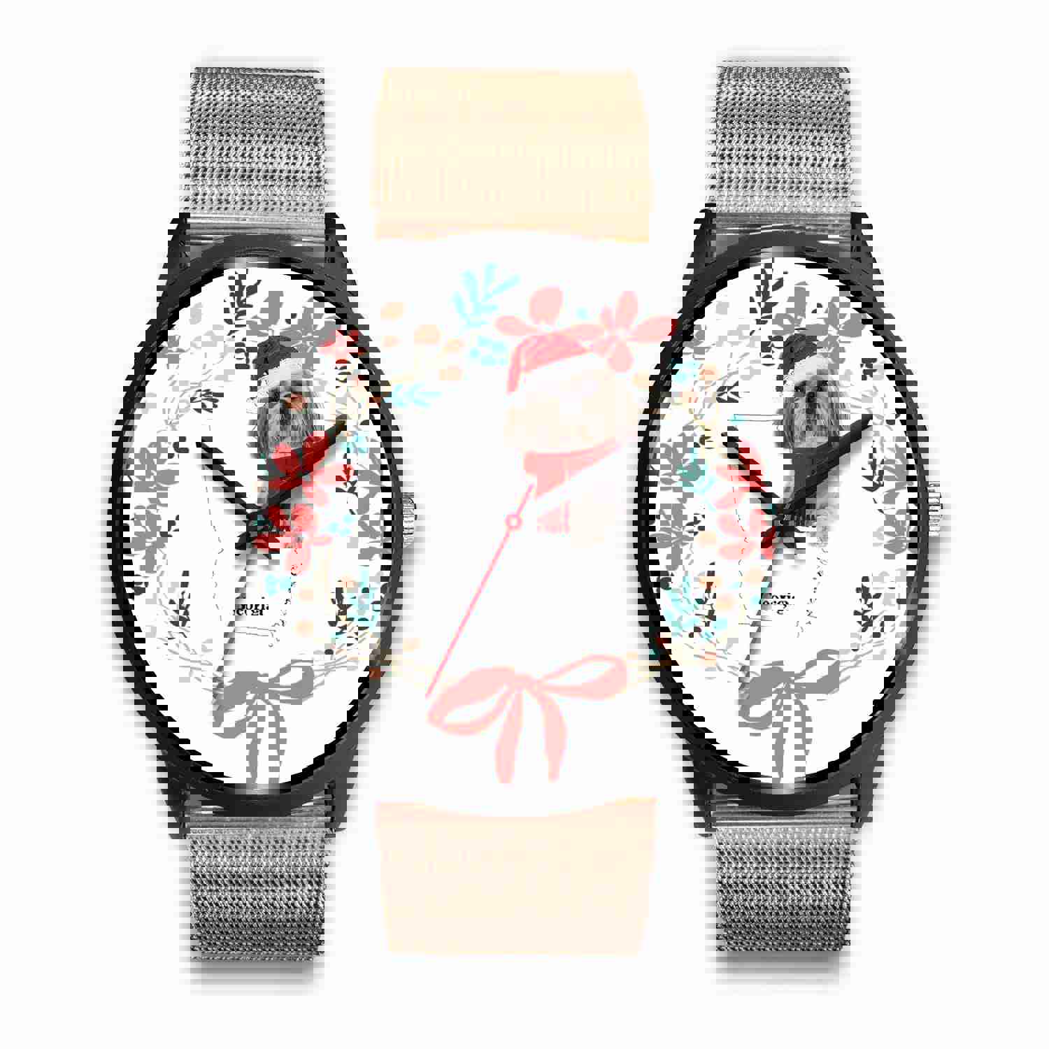 Shih Tzu Georgia Christmas Special Wrist Watch