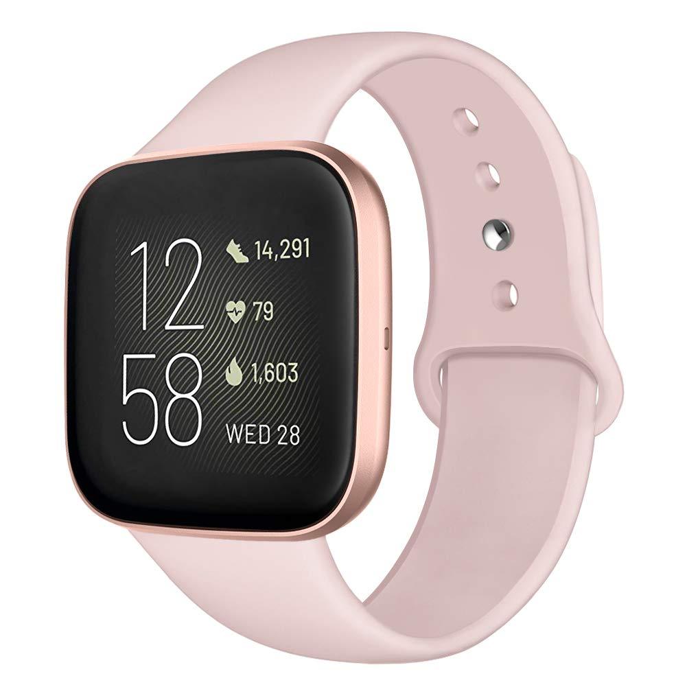 Kmasic Sport Band for Fitbit Versa/Versa 2/Versa Lite - Soft Silicone Strap Replacement