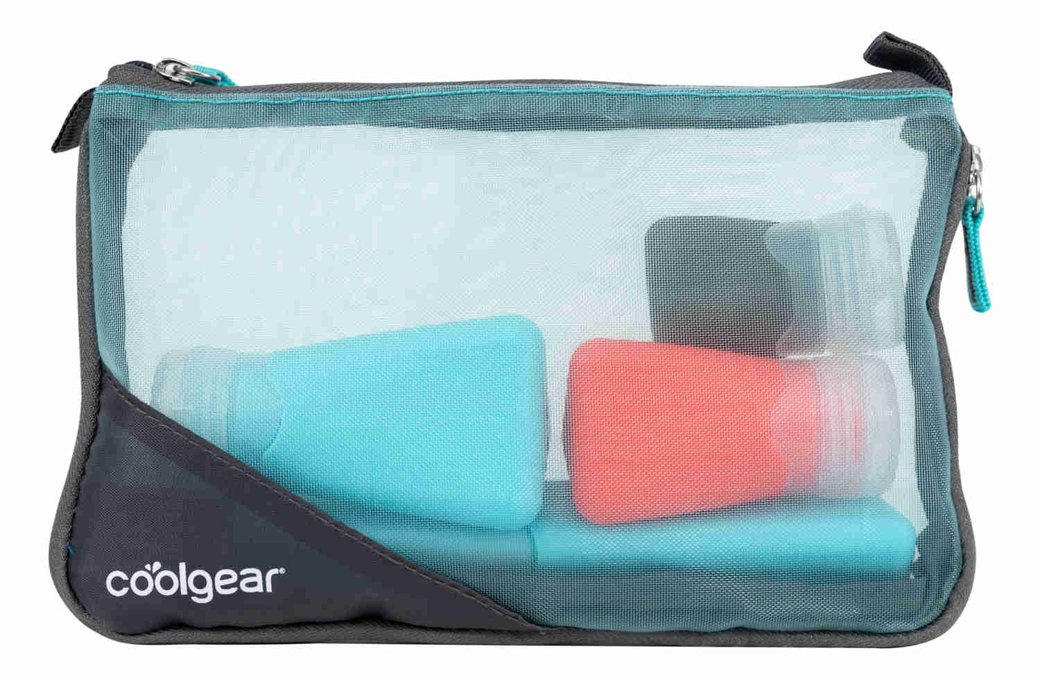 COOL GEAR 2-Pack TSA-Approved 5-Piece Travel Kit Toiletries with Silicone Bottles & Accessories
