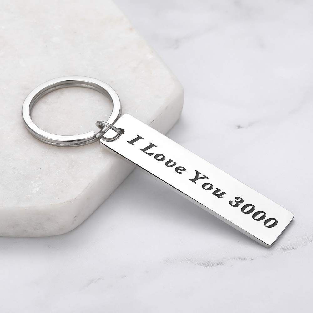I Love You 3000 Keychain - Iron Man Inspired Gift for Loved Ones