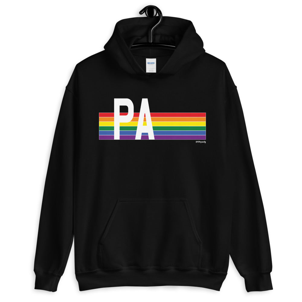 Pennsylvania Pride Retro Rainbow - Unisex Hoodie