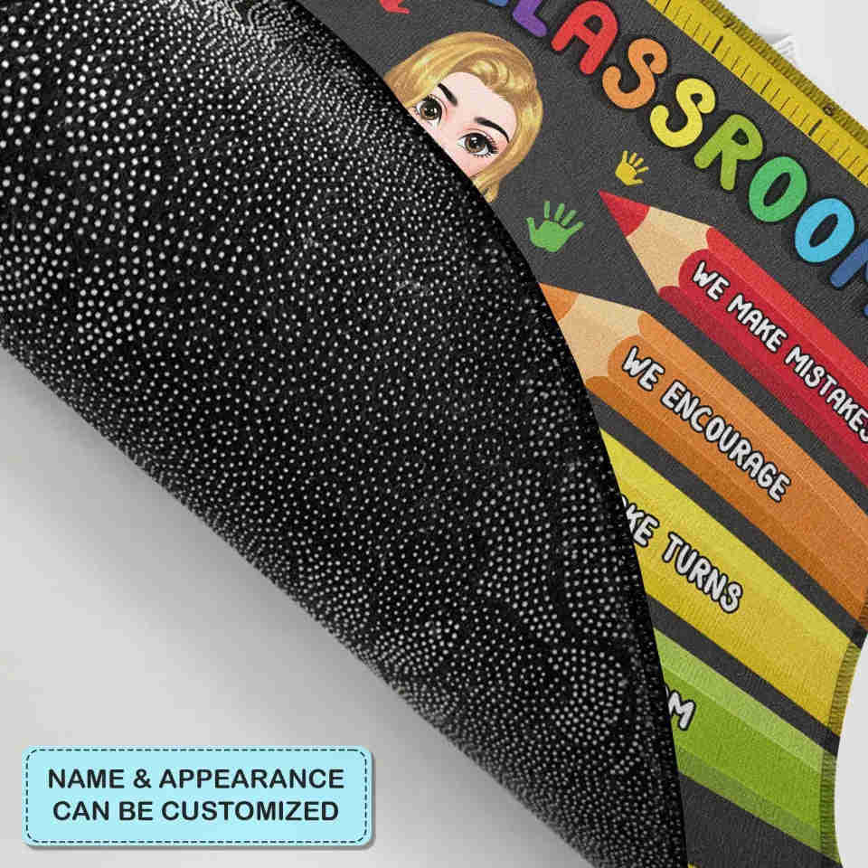 Personalized Custom Doormat - Teachers Day, Birthday Gift For Teacher - In This Class