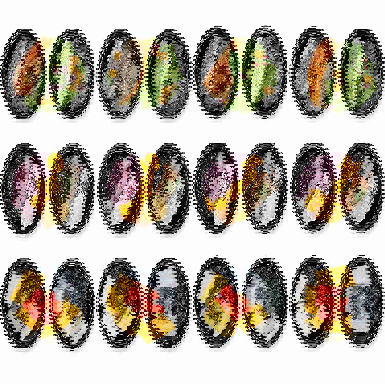 Round Meal Prep Containers Set - 12pk BPA-Free Food Storage Containers