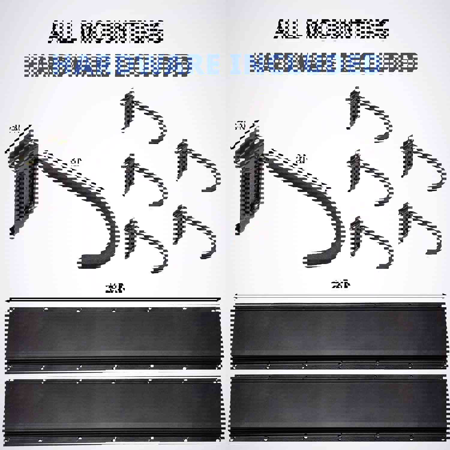 Garage Bike Rack Wall Mount - 6 Adjustable Hooks for Indoor & Home Bicycle Storage