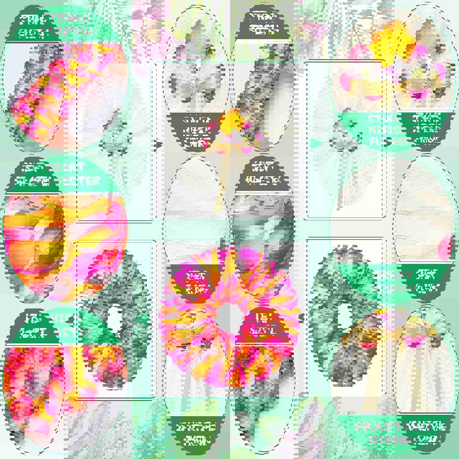 6 Pcs Halloween Pet Dog Hawaiian Costume Set with Tutu Skirt, Sunglasses, and Accessories